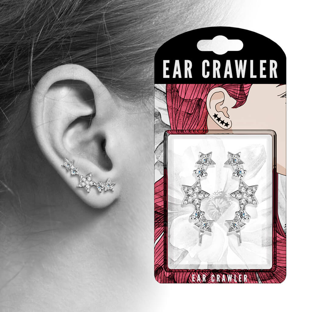 Ear crawler cyrkonia gwiazdka - Image 3
