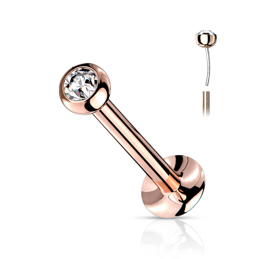 Labret kulka cyrkonia powłoka pvd push-in - Image 7