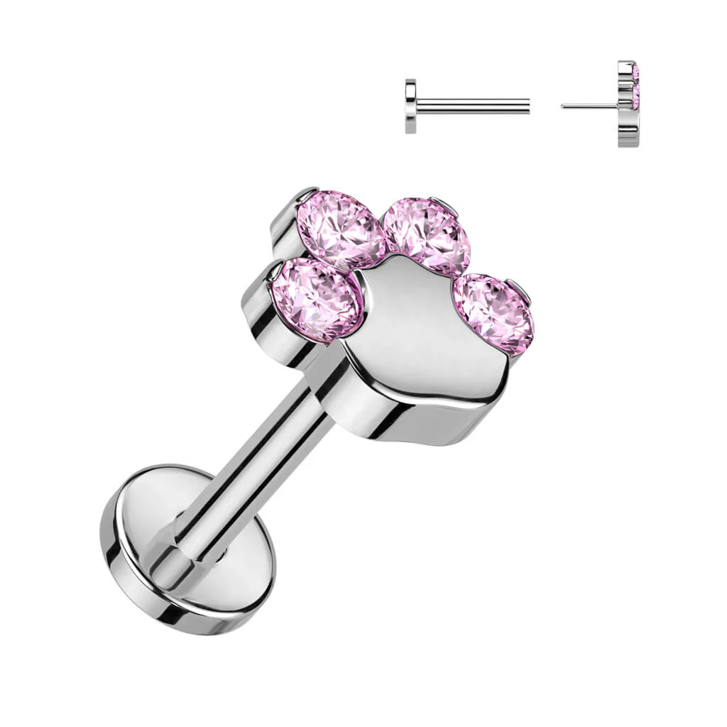 Tytan labret Łapa cyrkonia push-in - Image 6