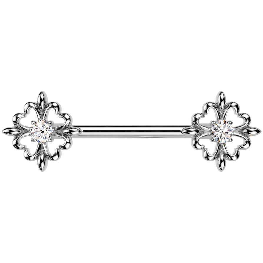 Kolczyk do sutka fleur de lis cyrkonia
