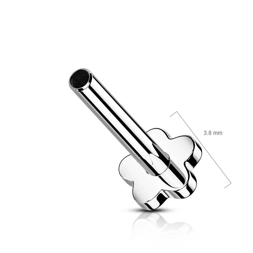 Tytan pręcik labret z podstawą w kształcie kwiatka push-in - Image 7
