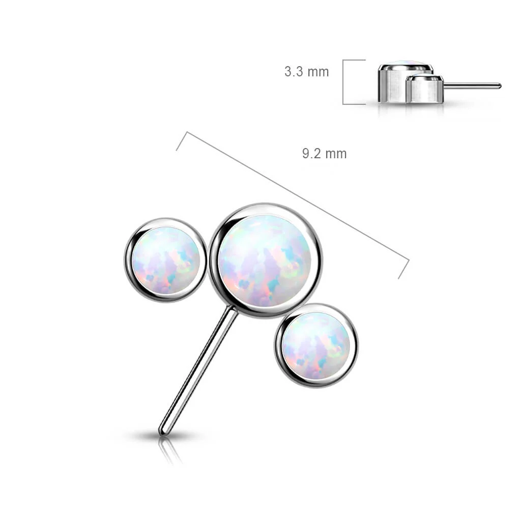 Tytan nakrętka 3 opale w oprawie bezel push-in - Image 7