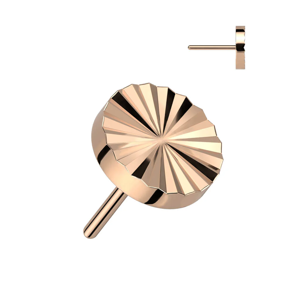 Tytan nakrętka okrągły szlif diamentowy push-in - Image 4