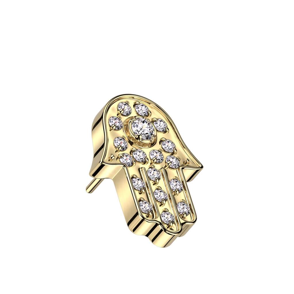Nakrętka hamsa cyrkonia push-in - Image 2