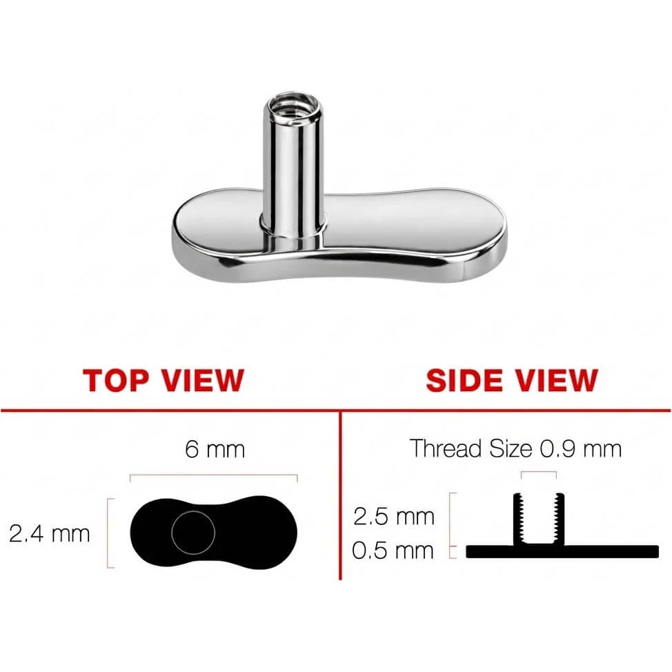 Tytan stopka wysokość 2.5mm gwint wewnętrzny - Image 3