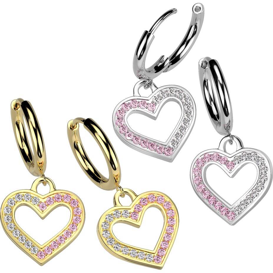 Serduszko cyrkonia zawieszka - Image 2