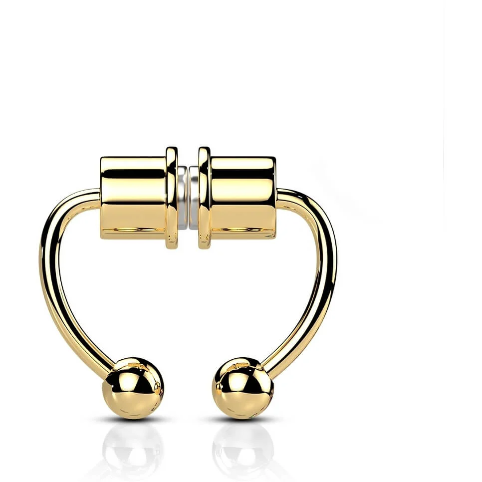 Fake piercing do nosa magnes septum magnes - Image 4