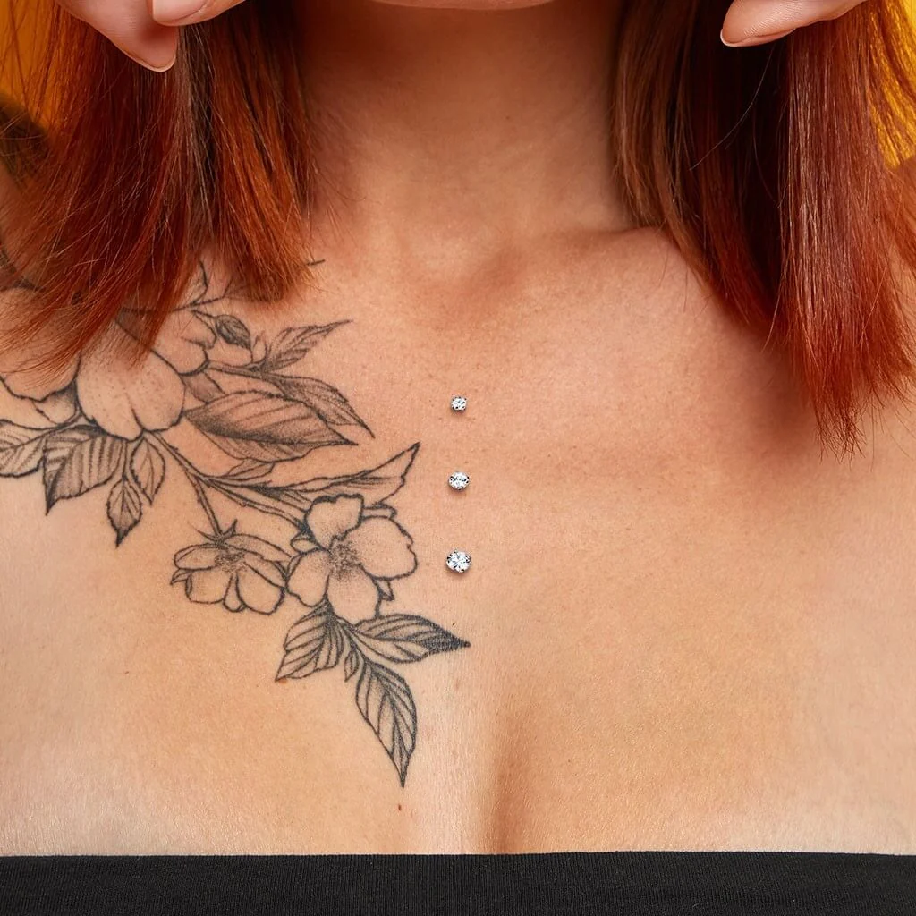 Tytan microdermal stopka z 3 dziurkami wysokość 2mm nakrętka cyrkonia gwint wewnętrzny - Image 2