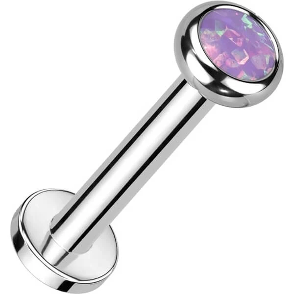 Tytan labret cyrkonia opal gwint wewnętrzny - Image 14