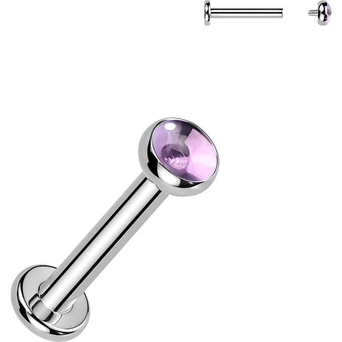 Tytan labret kamień naturalny gwint wewnętrzny - Image 5