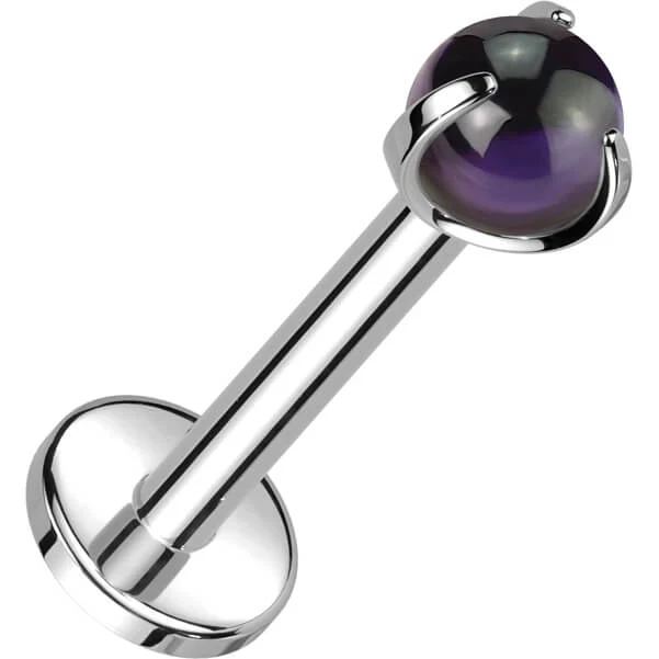 Tytan labret kamień półszlachetny gwint wewnętrzny - Image 2