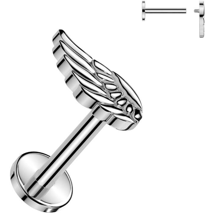 Tytan labret skrzydło anioła gwint wewnętrzny - Image 2