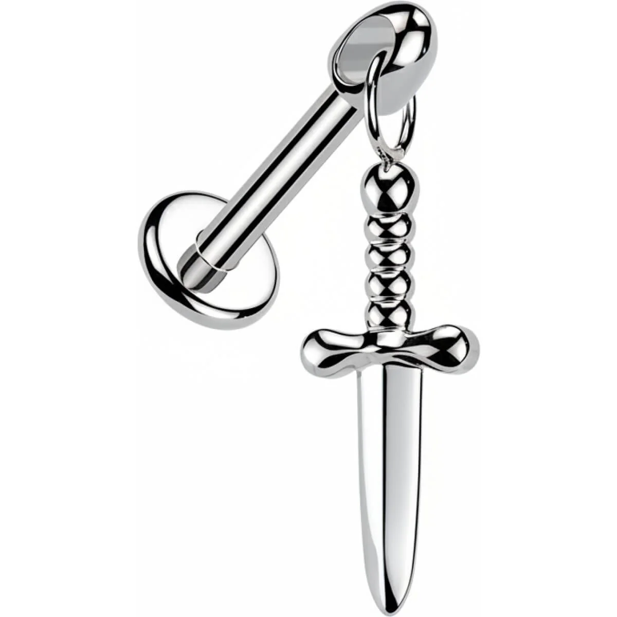 Tytan labret wiszący sztylet gwint wewnętrzny