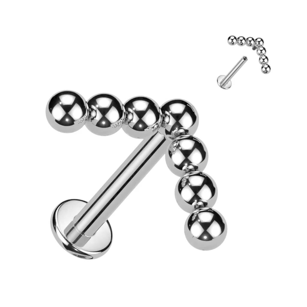 Tytan labret kulki w kształcie litery l gwint wewnętrzny - Image 3