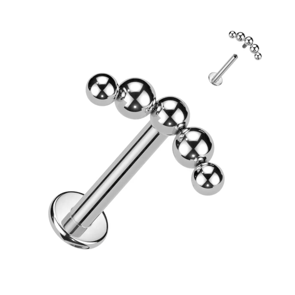 Tytan labret kulki zaokrąglony gwint wewnętrzny - Image 3