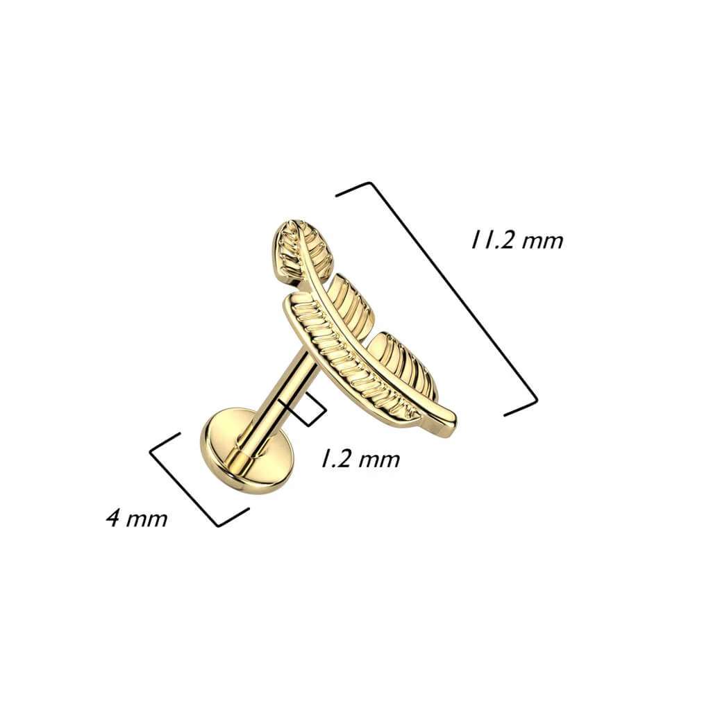 Tytan labret pióro gwint wewnętrzny - Image 4