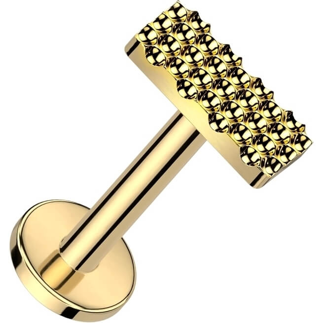 Tytan labret prostokąt gwint wewnętrzny - Image 2