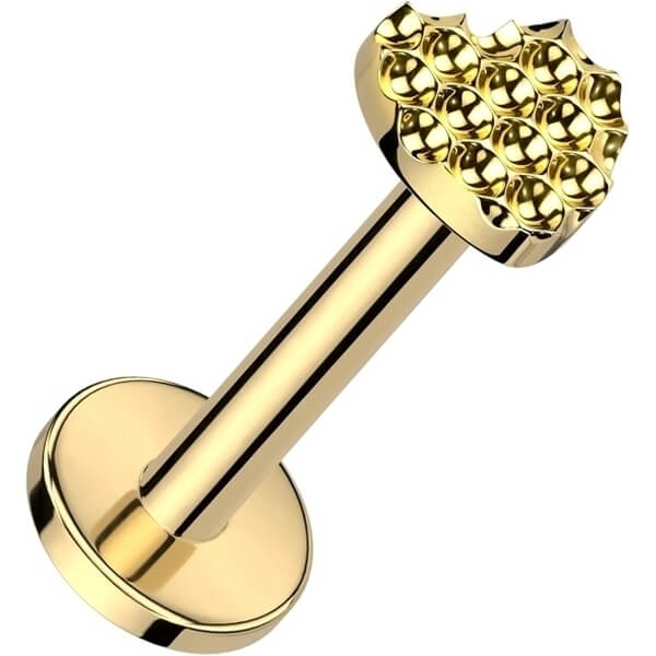 Tytan labret serduszko gwint wewnętrzny - Image 2