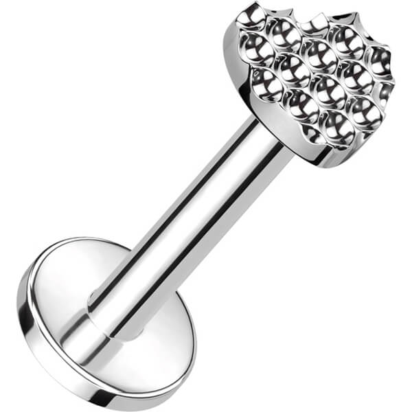 Tytan labret serduszko gwint wewnętrzny - Image 3